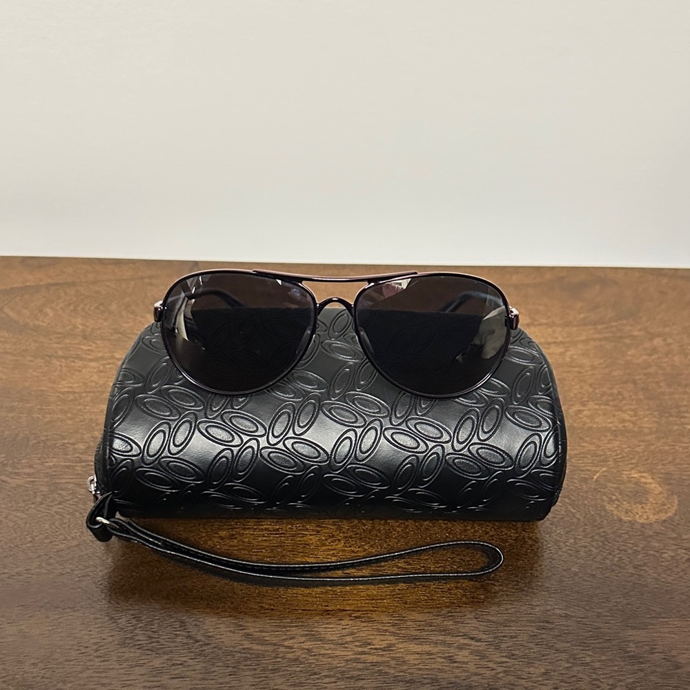 Oakley burgundy Aviator Sunglasses